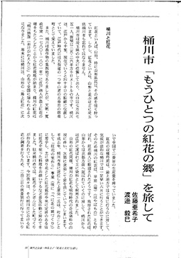 佐藤亜希子，渡邊毅巳「桶川市「もうひとつの紅花の郷」を旅して」